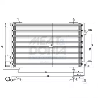 Condenseur, climatisation MEAT & DORIA OEM 6455EW