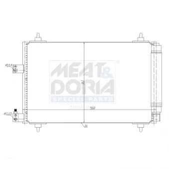 Condenseur, climatisation MEAT & DORIA OEM 6455FX