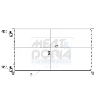 Condenseur, climatisation MEAT & DORIA OEM 46821270