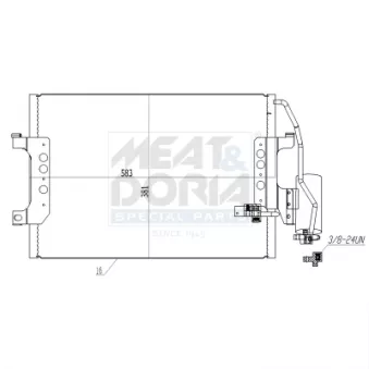 Condenseur, climatisation MEAT & DORIA OEM 1685000854