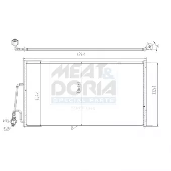 Condenseur, climatisation MEAT & DORIA OEM 9239920