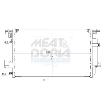 Condenseur, climatisation MEAT & DORIA OEM 6455FA