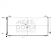 Condenseur, climatisation MEAT & DORIA [991142]