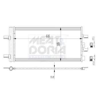 Condenseur, climatisation MEAT & DORIA OEM 9271204
