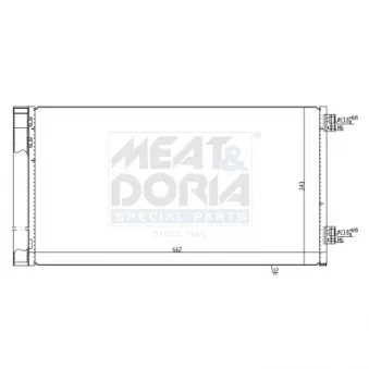 Condenseur, climatisation MEAT & DORIA OEM 64539228607