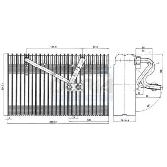 Évaporateur climatisation MEAT & DORIA 997017 pour OPEL VECTRA 2.2 i 16V - 147cv