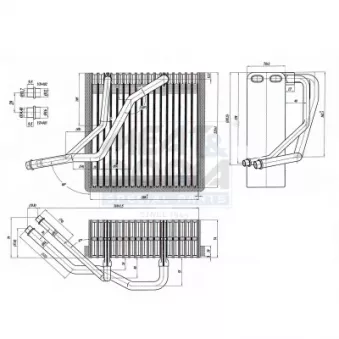 Évaporateur climatisation MEAT & DORIA 997021 pour VOLKSWAGEN GOLF 2.8 V6 4motion - 204cv