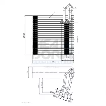 Évaporateur climatisation MEAT & DORIA 997027 pour FIAT PUNTO 1.6 - 90cv
