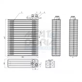 MEAT & DORIA 997069 - Évaporateur climatisation