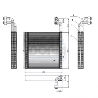 Évaporateur climatisation MEAT & DORIA OEM 80211SNAA01