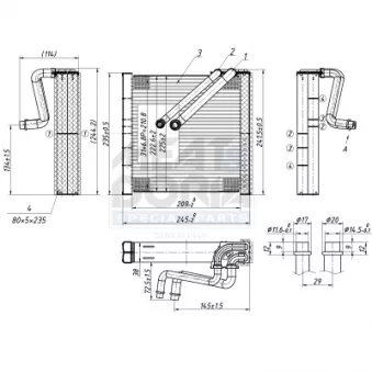 Évaporateur climatisation MEAT & DORIA 997109 pour VOLKSWAGEN GOLF 2.0 TSI - 235cv