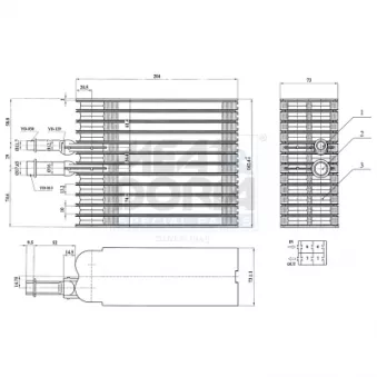 Évaporateur climatisation MEAT & DORIA 997115 pour VOLKSWAGEN MULTIVAN 2.0 TDI 4motion - 140cv