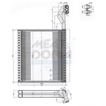 Évaporateur climatisation MEAT & DORIA OEM 80211TR0A03