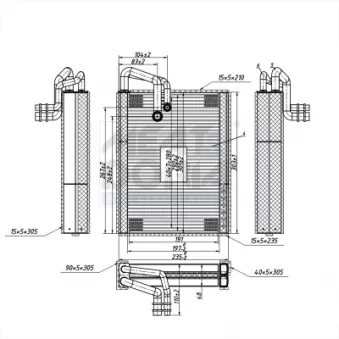 Évaporateur climatisation MEAT & DORIA 997126 pour AUDI A5 3.0 TDI quattro - 245cv