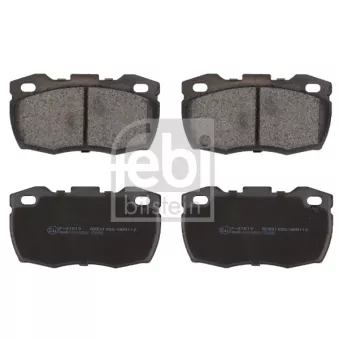 Jeu de 4 plaquettes de frein avant FEBI BILSTEIN 116120 pour LAND ROVER DEFENDER 2.5 Td5 4x4 - 122cv