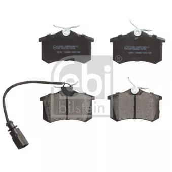 Jeu de 4 plaquettes de frein arrière FEBI BILSTEIN 16394 pour SEAT ALHAMBRA TDI - 110cv