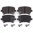 Jeu de 4 plaquettes de frein arrière FEBI BILSTEIN [16540]