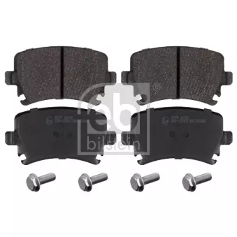 Jeu de 4 plaquettes de frein arrière FEBI BILSTEIN 16540 pour VOLKSWAGEN TOURAN 2.0 TDI - 140cv