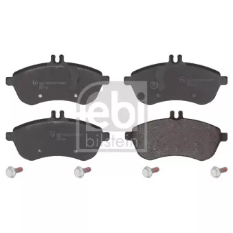 Jeu de 4 plaquettes de frein avant FEBI BILSTEIN 16749 pour MERCEDES-BENZ CLASSE C C 180 Kompressor - 156cv