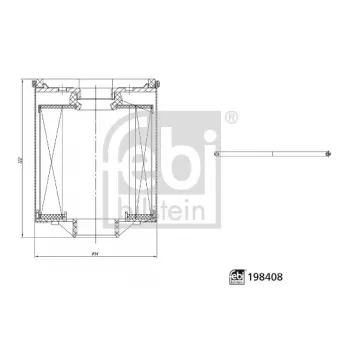 Filtre à carburant FEBI BILSTEIN 198408 pour MERCEDES-BENZ SPRINTER 413 CDI - 129cv