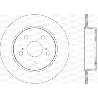 Jeu de 2 disques de frein avant OPEN PARTS [BDA2937.10]