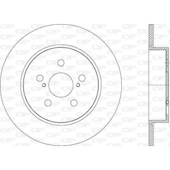 Jeu de 2 disques de frein avant OPEN PARTS [BDA2941.10]