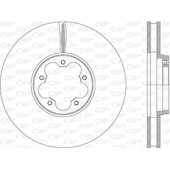 OPEN PARTS BDA2970.20 - Jeu de 2 disques de frein avant