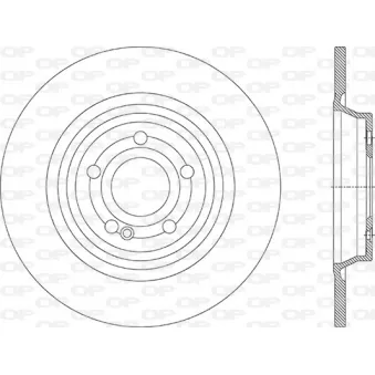 Disque de frein avant droit OPEN PARTS BDR2912.10 pour MERCEDES-BENZ CLASSE B B 250 e - 218cv