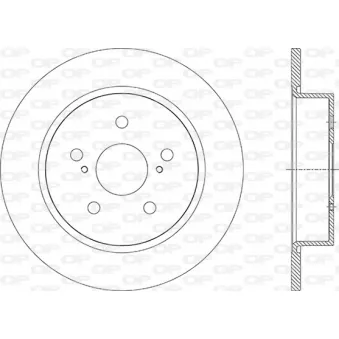 OPEN PARTS BDR2925.10 - Jeu de 2 disques de frein avant