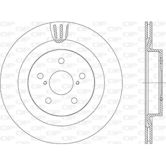 Jeu de 2 disques de frein avant OPEN PARTS [BDR2949.20]