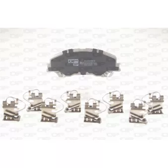 Jeu de 4 plaquettes de frein avant OPEN PARTS BPA2016.04