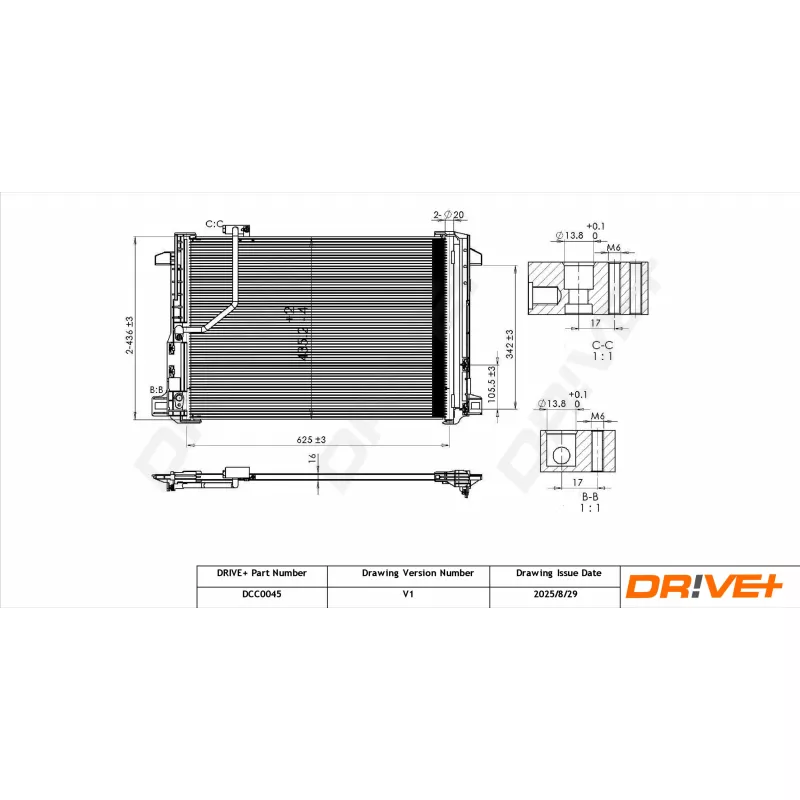 Condenseur, climatisation Dr!ve+ DCC0045 - Visuel 1