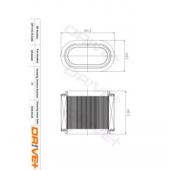 Filtre à air Dr!ve+ DP1110.10.0240