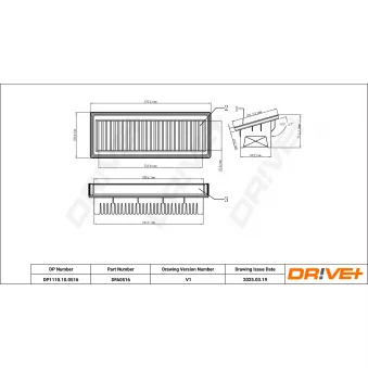 Filtre à air Dr!ve+ OEM 281130X200