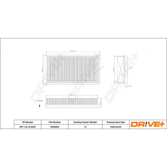 Filtre à air Dr!ve+ OEM 1378084CT0000