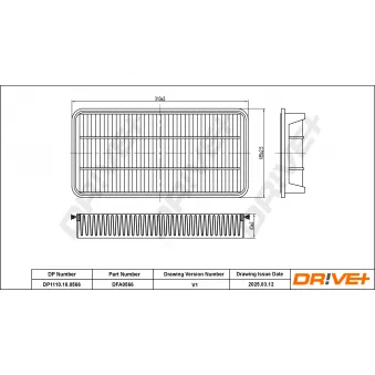 Filtre à air Dr!ve+ DP1110.10.0566
