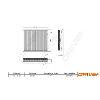 Filtre à air Dr!ve+ OEM XS5X9601DA