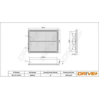 Filtre à air Dr!ve+ OEM 1780111070