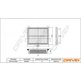 Filtre à air Dr!ve+ DP1110.10.0790