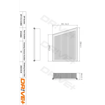 Dr!ve+ DP1110.10.0805 - Filtre à air