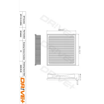 Filtre à air Dr!ve+ OEM 1780125020