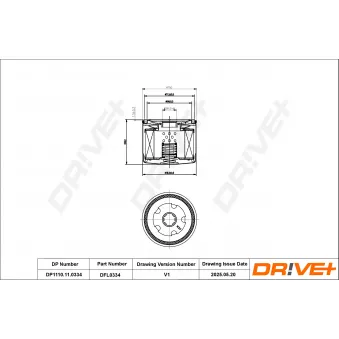 Filtre à huile Dr!ve+ DP1110.11.0334