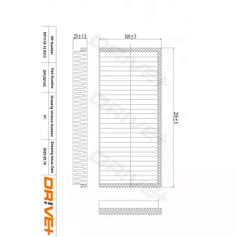 Filtre, air de l'habitacle Dr!ve+ OEM LDY361J6X