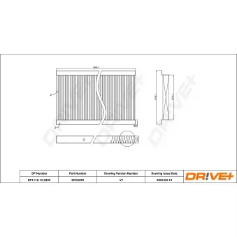 Filtre, air de l'habitacle Dr!ve+ OEM A1698300118
