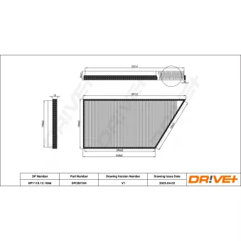 Filtre, air de l'habitacle Dr!ve+ OEM 002435