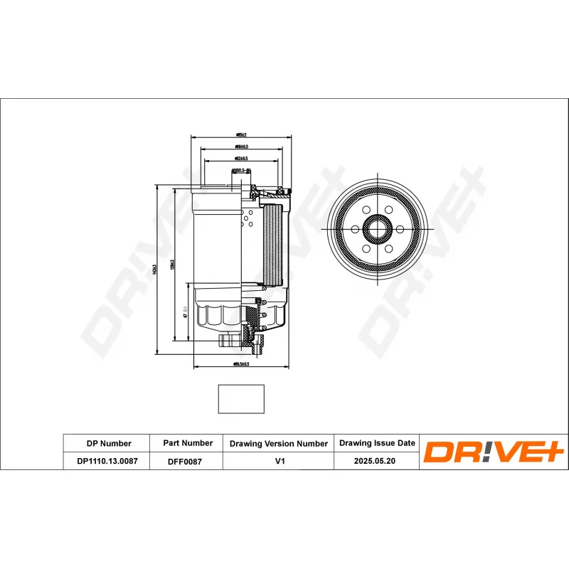 Filtre à carburant Dr!ve+ DP1110.13.0087 - Visuel 1