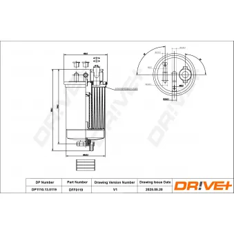 Filtre à carburant Dr!ve+ OEM 6K0127401G