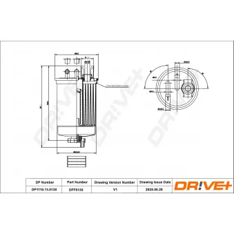 Filtre à carburant Dr!ve+ OEM 7200986