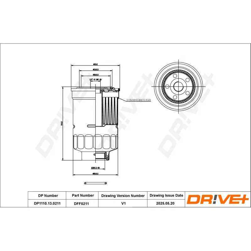 Filtre à carburant Dr!ve+ DP1110.13.0211 - Visuel 1