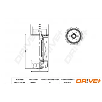 Filtre à carburant Dr!ve+ DP1110.13.0248